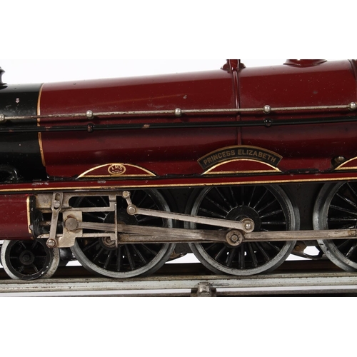 1116 - Hornby (Meccano Ltd of Liverpool) O gauge model railway 4-6-2 Princess Elizabeth tender locomotive 6... 