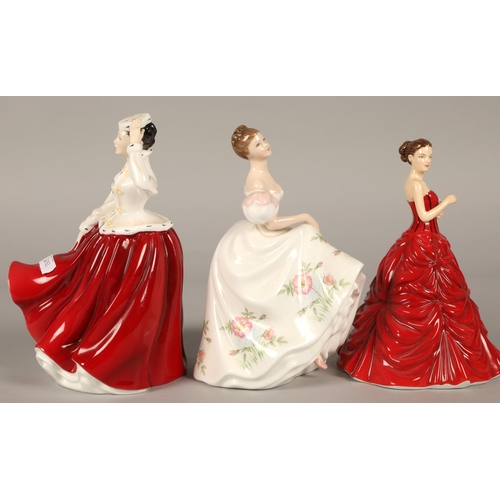 12 - Three Royal Doulton figures to include 'Gail' HN2937, 'Lucy' HN3653 & 'With Thanks' HN5765