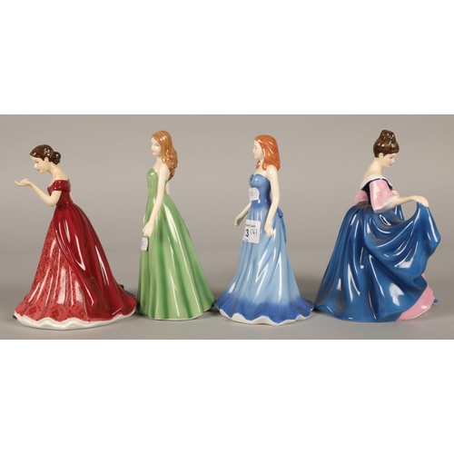 13 - Four Royal Doulton figures to include 'Scorpio' HN5348, 'Sara' HN4720, 'Patricia' HN5665 & 'Sept... 