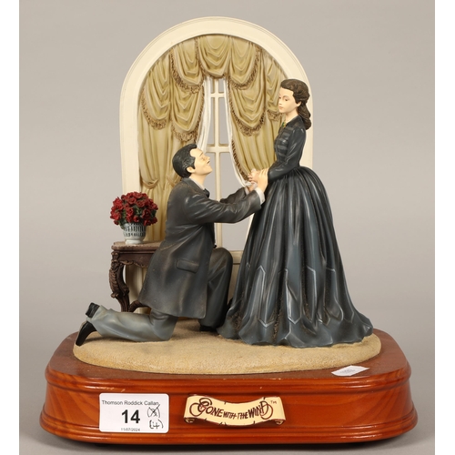 14 - Four San Francisco Music Box Company 'Gone with the Wind' figures