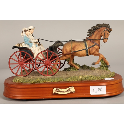 14 - Four San Francisco Music Box Company 'Gone with the Wind' figures