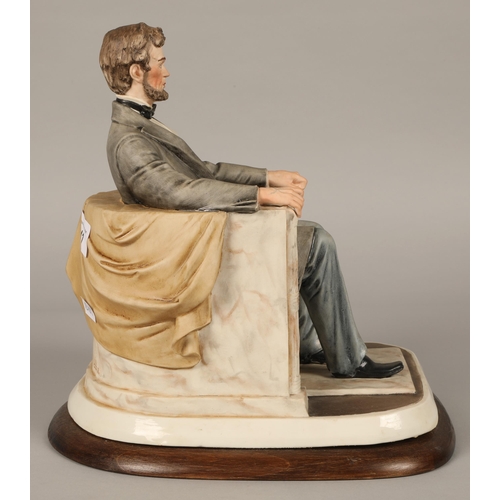 41 - Abraham Lincoln bust, indistinctly signed & marked 