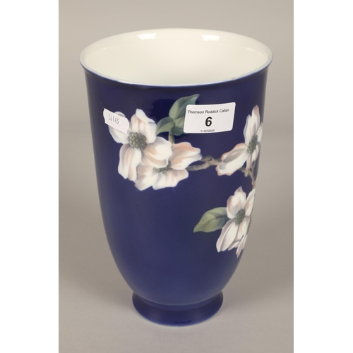 6 - Royal Copenhagen floral vase, 23cm high