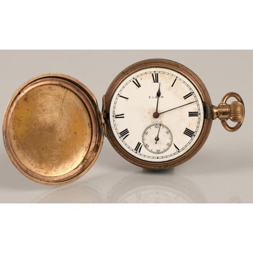 105 - Elgin USA gold plated pocket watch