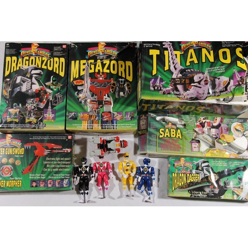 1113 - Ban Dai Power Rangers collectibles to include 2270 Dragonzord, 2240 Titanos, 2260 Megazord, 2251 Dra... 