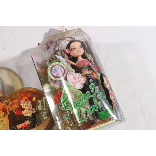 1128 - MGA Bratz 343592 Pampered Pupz gift set with Jasmin doll, dog and accessories, 364153 Flower Girlz a... 