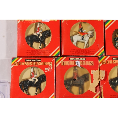 1138 - Britains Hand Painted Metal Models to include 7210 Scots Guards Drum and Bugle, 7242 Six Gordon High... 