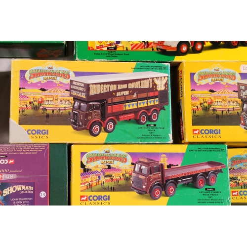 1143 - Corgi Classics The Showmans Range diecast model vehicle sets to include 27602 Atkinson 8 Wheel Rigid... 