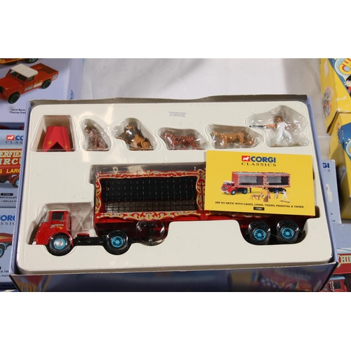 1148 - Corgi Classics Chipperfields Circus diecast models to include 11201 ERF KV Arctic With Cages, Lions,... 