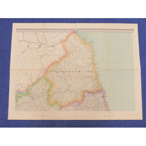 10 - <strong>FULLERTON & CO.  </strong>The Imperial Map of England & Wales. 17 fldg. li...