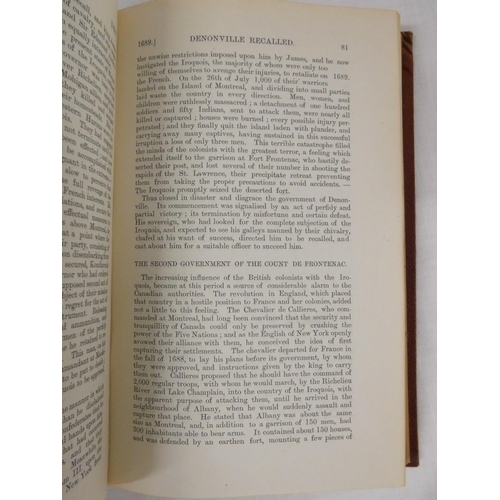 103 - MCMULLEN J. M.  The History of Canada. 2 vols. Orig. maroon cloth. Brockville, 1891.... 