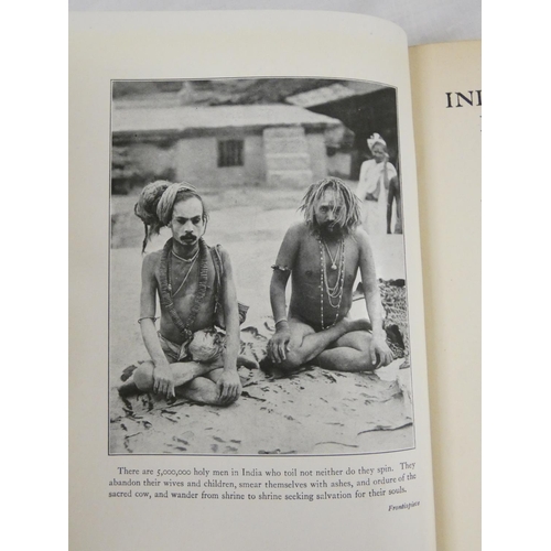 104 - THOMAS LOWELL.  India, Land of the Black Pagoda. Maps as endpapers. Photographic illus. Or... 