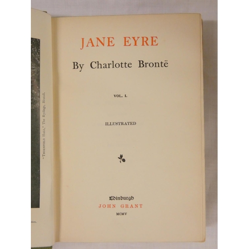 106 - BRONTË SISTERS.  Thornton Edition of The Works. 12 vols., ed. by Temple Scott. Half titles & tit... 