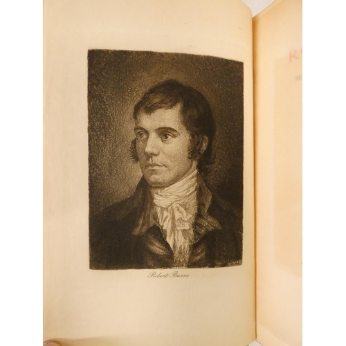 114 - BURNS ROBERT.  The Poetry, The Centenary Burns. 4 vols. Frontis & plates. Buff Arts &a... 