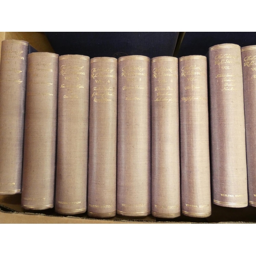 120 - STEVENSON R. L.  Vailima Edition of The Works. 26 vols. Ltd. ed. 544/1060. Frontis. Orig. ... 