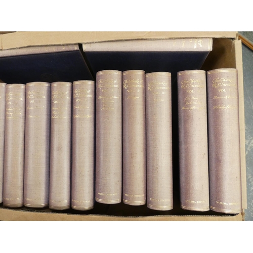 120 - STEVENSON R. L.  Vailima Edition of The Works. 26 vols. Ltd. ed. 544/1060. Frontis. Orig. ... 