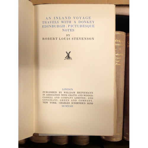 120 - STEVENSON R. L.  Vailima Edition of The Works. 26 vols. Ltd. ed. 544/1060. Frontis. Orig. ... 