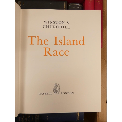 122 - CHURCHILL W. S.  The World Crisis. 4 vols. 1st eds. in orig. blue cloth. 1923-1927; also C... 