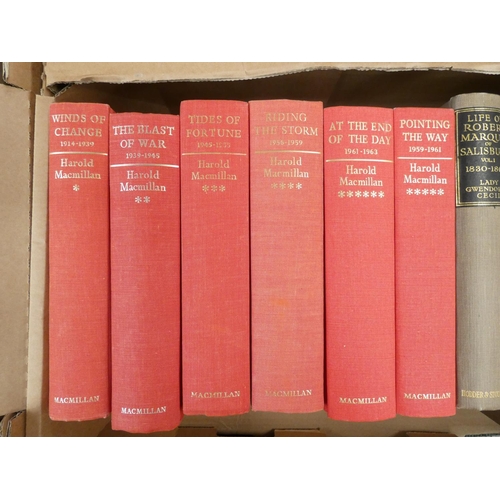 124 - MACMILLAN HAROLD.  Winds of Change & other autobiographical works. The set of 6 vols. ... 