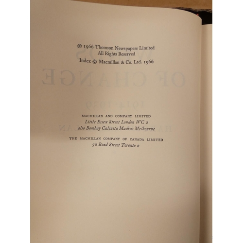 124 - MACMILLAN HAROLD.  Winds of Change & other autobiographical works. The set of 6 vols. ... 