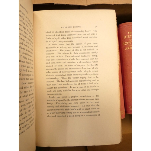 128 - BORLAND R.  Border Raids & Reivers. Frontis & plates. Orig. red cloth gilt. Dalbeattie, 1898... 