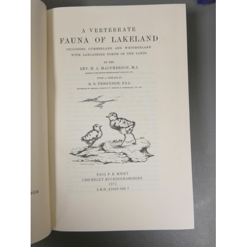 13 - MACPHERSON H. A.  A Vertebrate Fauna of Lakeland. 2 copies. Orig. green cloth. 1972 reprin... 