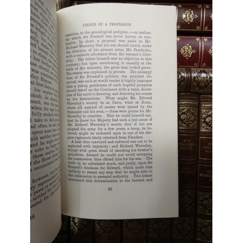 131 - HERON BOOKS.  Novels of Sir Walter Scott. 24 vols. in gilt bdgs.; also Complete Works of Shakespeare... 