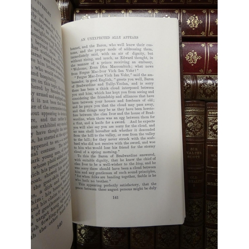 131 - HERON BOOKS.  Novels of Sir Walter Scott. 24 vols. in gilt bdgs.; also Complete Works of Shakespeare... 