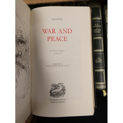 132 - HERON BOOKS.  Works of Daphne du Maurier, 12 vols.; D. H. Lawrence, 6 vols.; Masterpieces of Russian... 