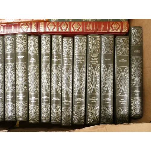 135 - HERON BOOKS.  Works of John Galsworthy. 20 vols. Dec. bdgs.; also 10 others.