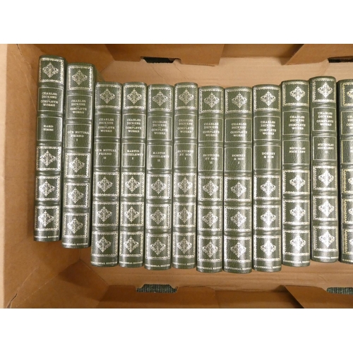 138 - HERON BOOKS.  Works of Charles Dickens. 34 vols. Dec. bdgs.