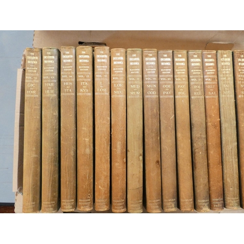 146 - Encyclopedia Britannica.  28 vols. 11th ed. Cambridge, 1910, & 6 others. (34).... 