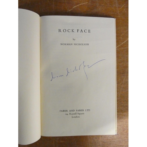 153 - NICHOLSON NORMAN (Ed).  Rock Face. Signed by Nicholson. Orig. grey cloth in d.w. 1st ed., ... 