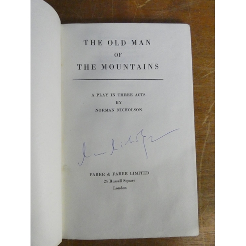 155 - NICHOLSON NORMAN (Ed).  The Old Man of the Mountains. A Play in Three Acts. Signed by Nich... 