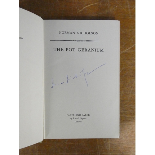 159 - NICHOLSON NORMAN (Ed).  The Pot Geranium. Signed by Nicholson. Orig. green cloth, no d.w. ... 