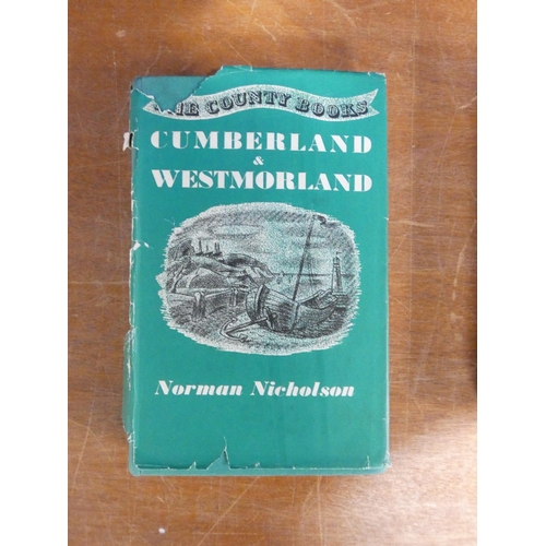 161 - NICHOLSON NORMAN (Ed).  Cumberland & Westmorland. Signed by Nicholson. Orig. green clo... 