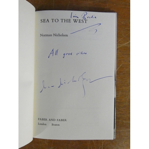 167 - NICHOLSON NORMAN (Ed).  Sea to the West. Signed & inscribed by Nicholson. Orig. blue cloth in d.... 