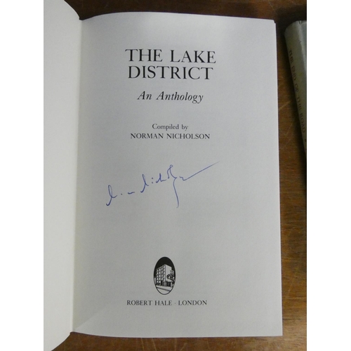 170 - NICHOLSON NORMAN (Ed).  The Lake District, An Anthology. Signed by Nicholson. Orig. blue c... 