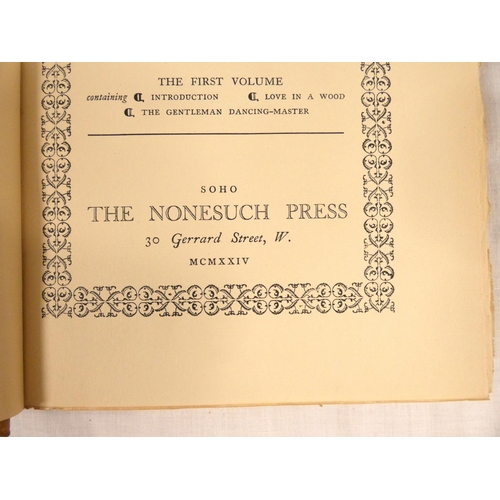 183 - WYCHERLEY WILLIAM.  The Complete Works, edited by Montague Summers. 4 vols. Ltd. ed. ... 