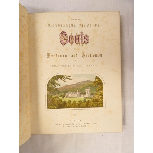 186 - MORRIS REV. F. O.  A Series of Picturesque Views of Seats of the Noblemen & Gentlemen. 6 vols. M... 