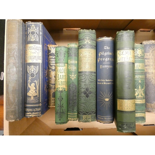 199 - Victorian Cloth Gilt Bindings.  16 various vols.