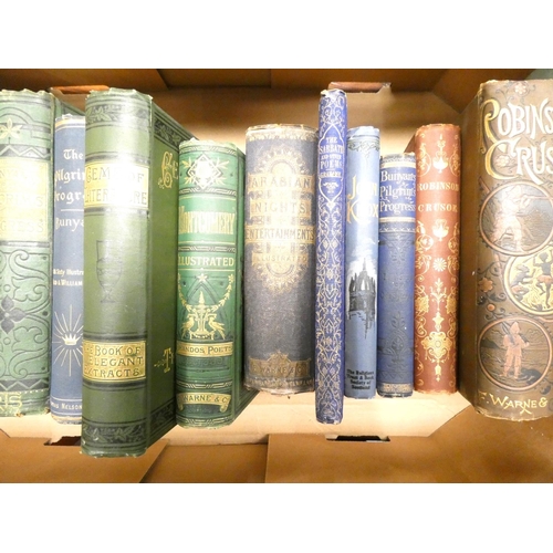 199 - Victorian Cloth Gilt Bindings.  16 various vols.