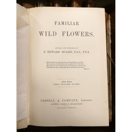 201 - HULME F. E.  Familiar Wild Flowers, 5 vols. & Familiar Garden Flowers, 5 vols. Each wi... 