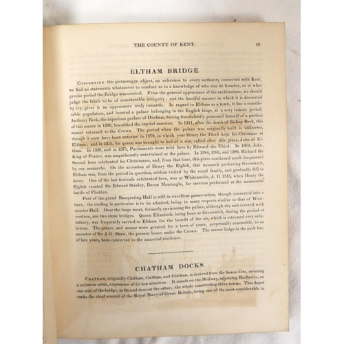 206 - SHEPHERD G., GASTINEAU H. &c.  Virtue's Picturesque Beauties of Great Britain - Kent. Fldg. eng.... 