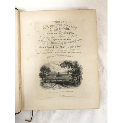 206 - SHEPHERD G., GASTINEAU H. &c.  Virtue's Picturesque Beauties of Great Britain - Kent. Fldg. eng.... 