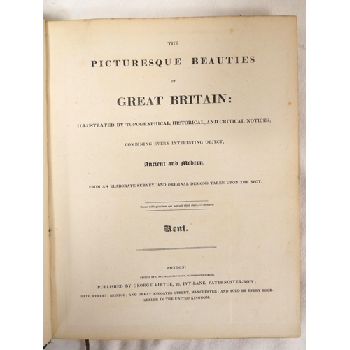 206 - SHEPHERD G., GASTINEAU H. &c.  Virtue's Picturesque Beauties of Great Britain - Kent. Fldg. eng.... 