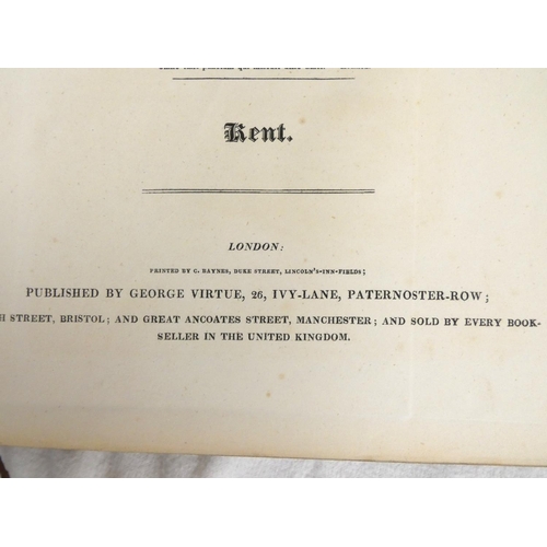 206 - SHEPHERD G., GASTINEAU H. &c.  Virtue's Picturesque Beauties of Great Britain - Kent. Fldg. eng.... 