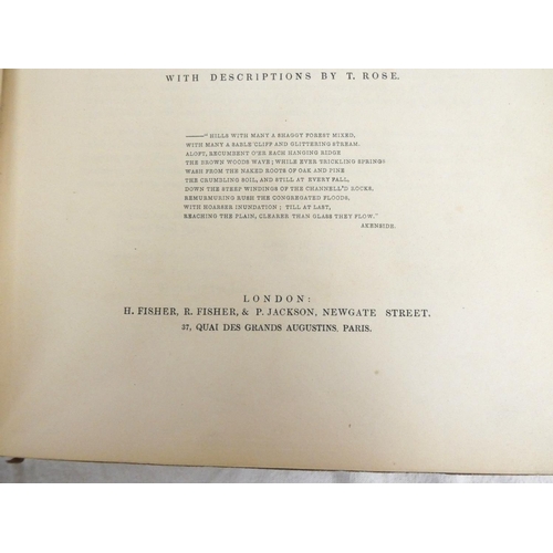 208 - ALLOM T. & ROSE T.  Westmorland, Cumberland, Durham & Northumberland Illustrated. Many ... 