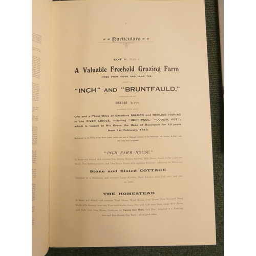 22 - Netherby Estate, Near Carlisle.  Fine sale particulars incl. 45 Capital Dairy & Stock Farms, 7,7... 