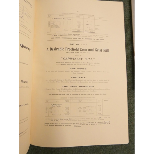 22 - <strong>Netherby Estate, Near Carlisle.  </strong>Fine sale particulars incl. 45 Capital Dairy &...